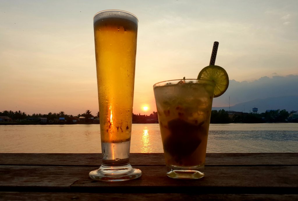 Sonnenuntergang in Kampot