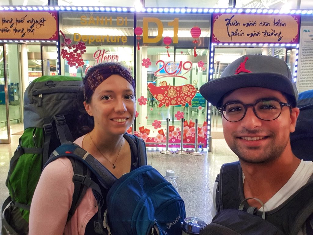 Abschied von Vietnam am Flughafen von Hanoi